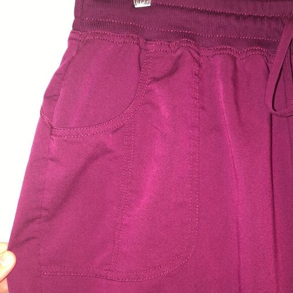 Scrubstar XL Burgundy Wine Drawstring Scrub Pants - Picture 5 of 14